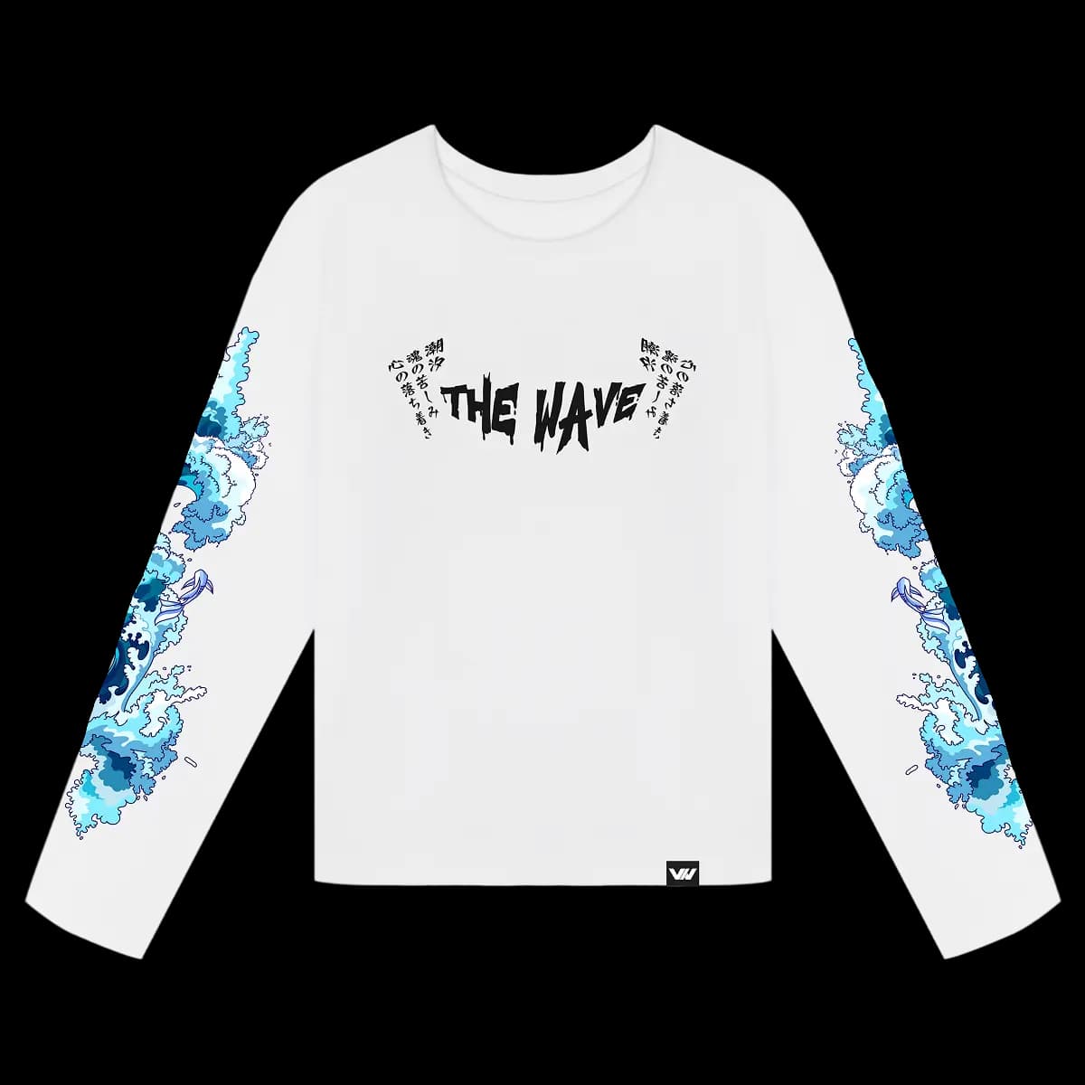 Лонгслив Волны моря